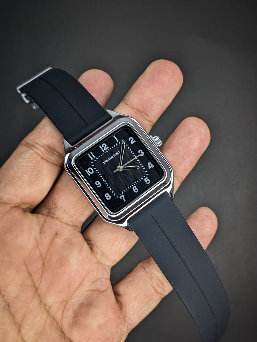 Universe Point Magnetic Watch - Black & Silver