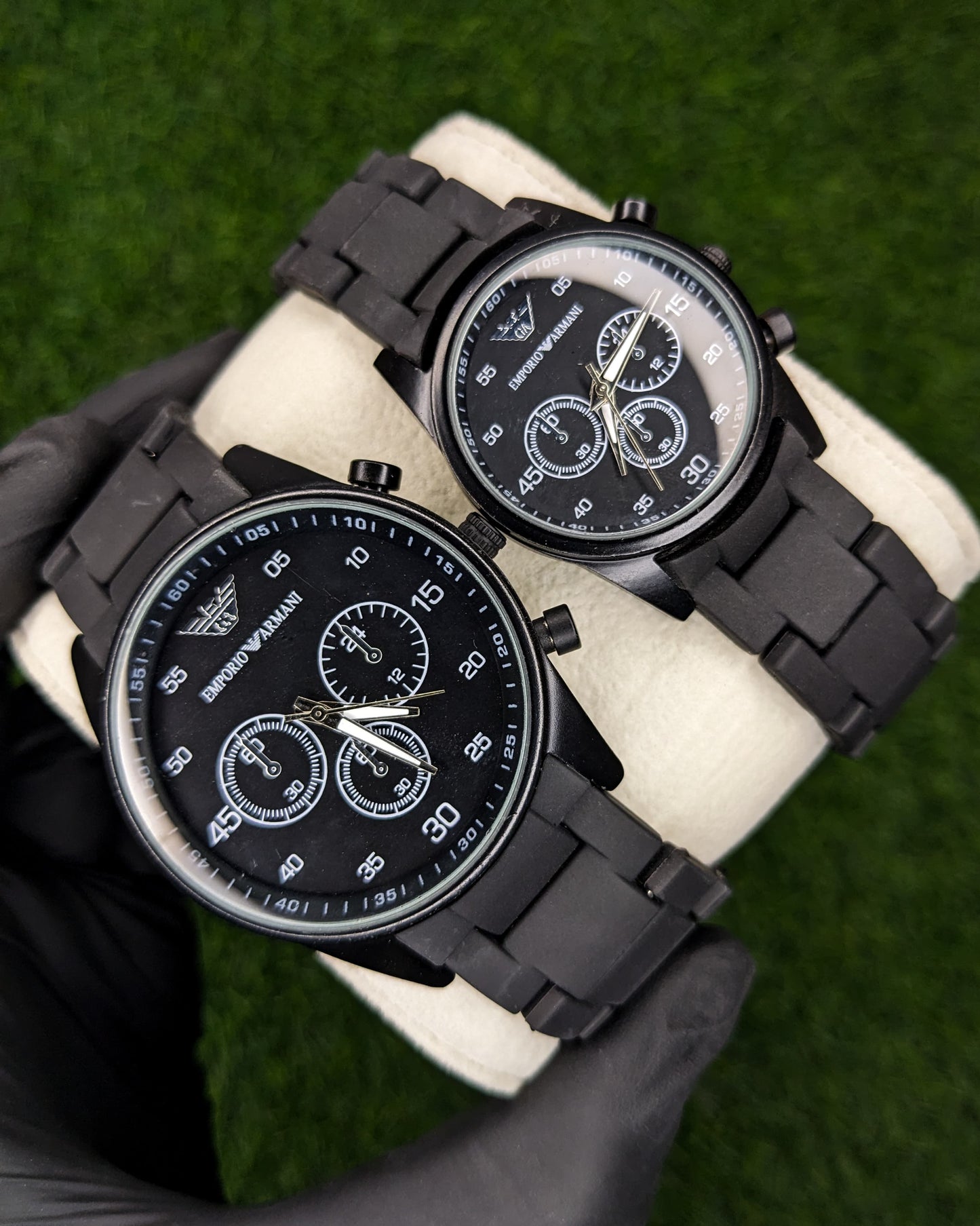 Black Stylish Couple Watches