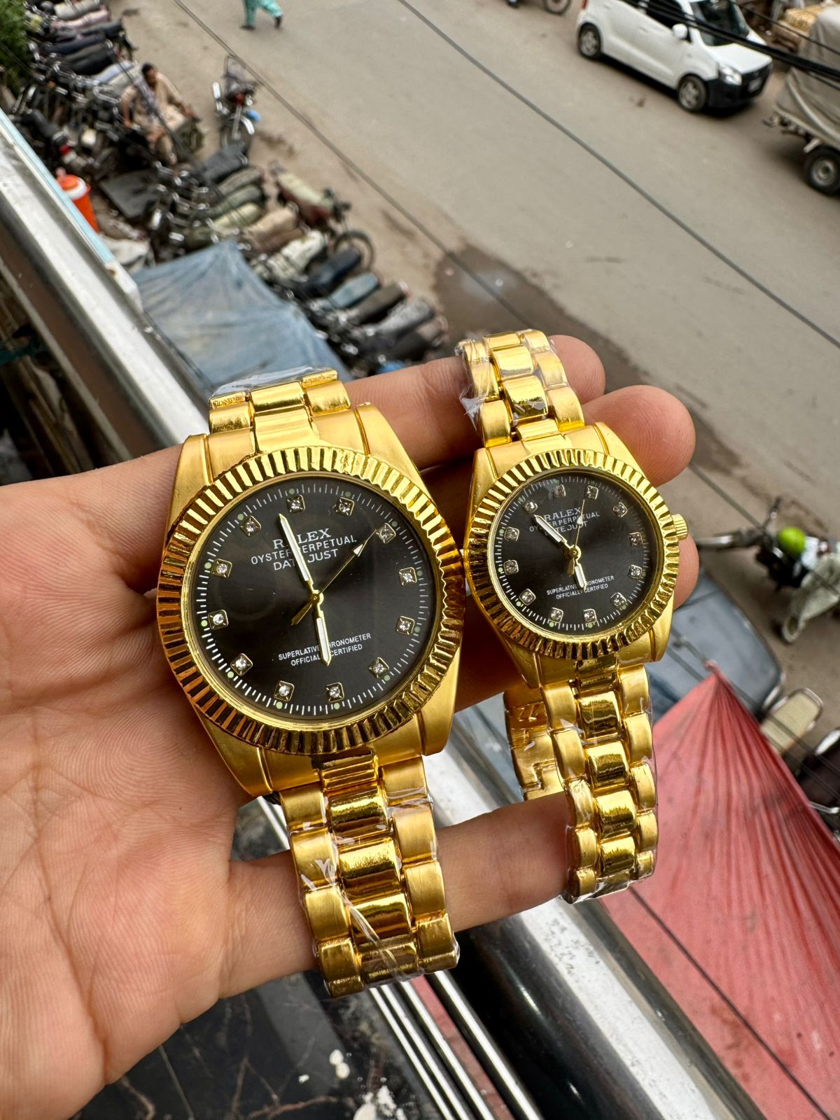 Stainless Steel Couple Watch