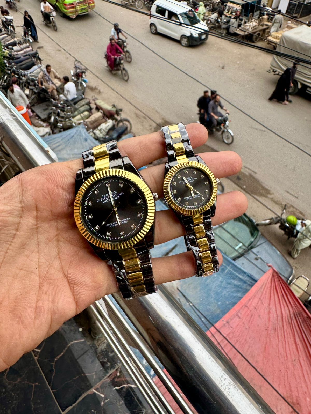 Stainless Steel Couple Watch
