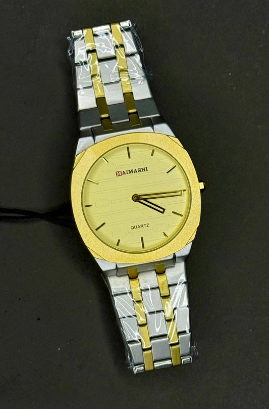 MaiMashi Elegant Slim Butterfly Lock Watch – Stainless Steel