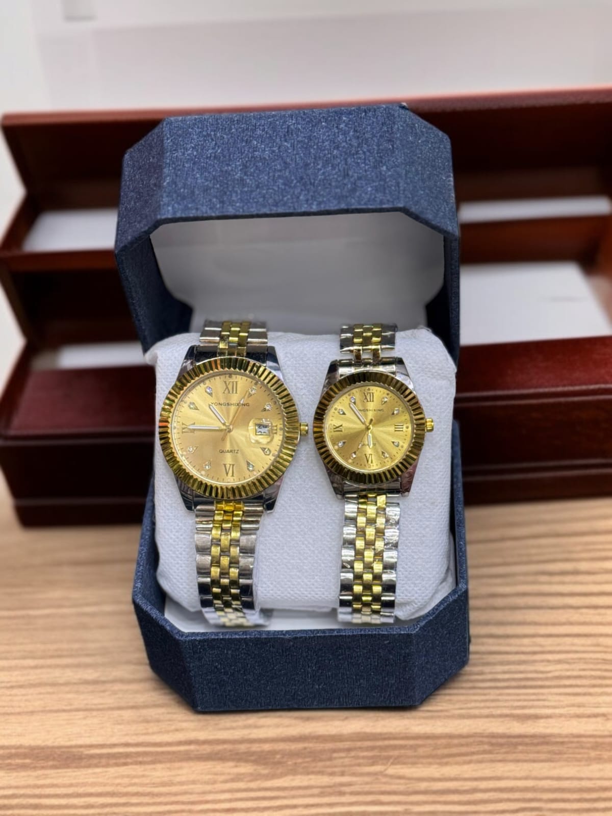 Stylish Quartz Couple Watch Chain strap Design