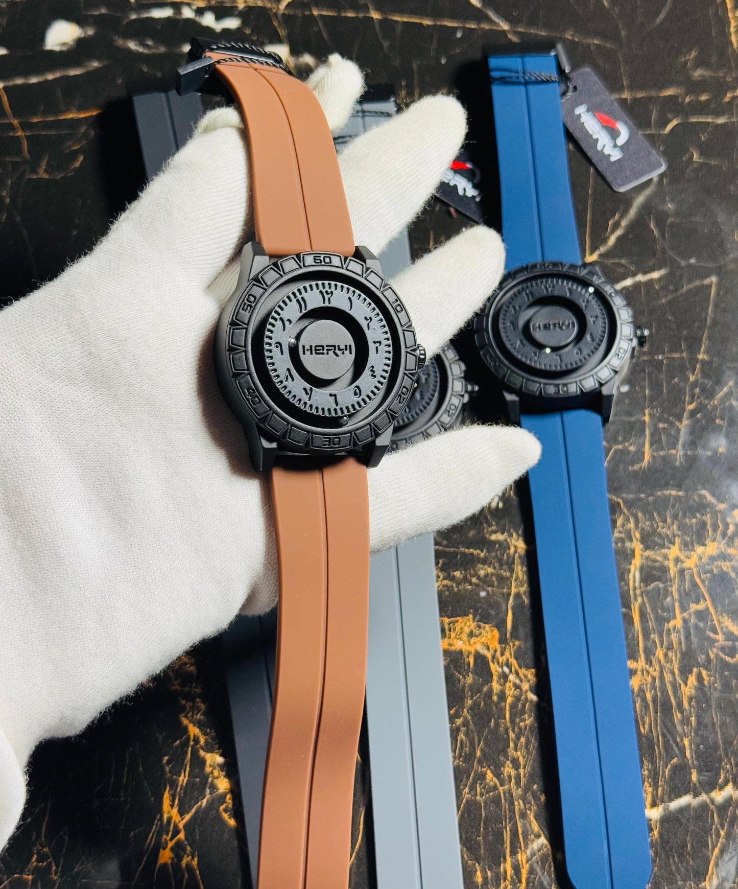 Hervi Silicon Strap Watch – Magnetic Lock Watch