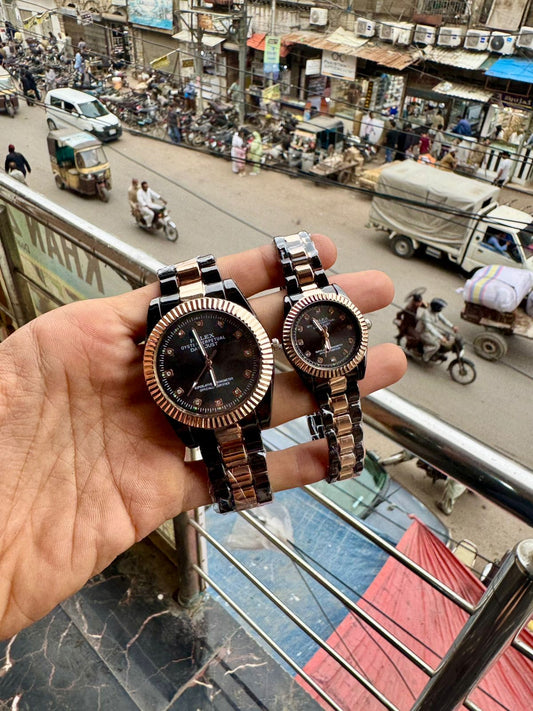 Stainless Steel Couple Watch