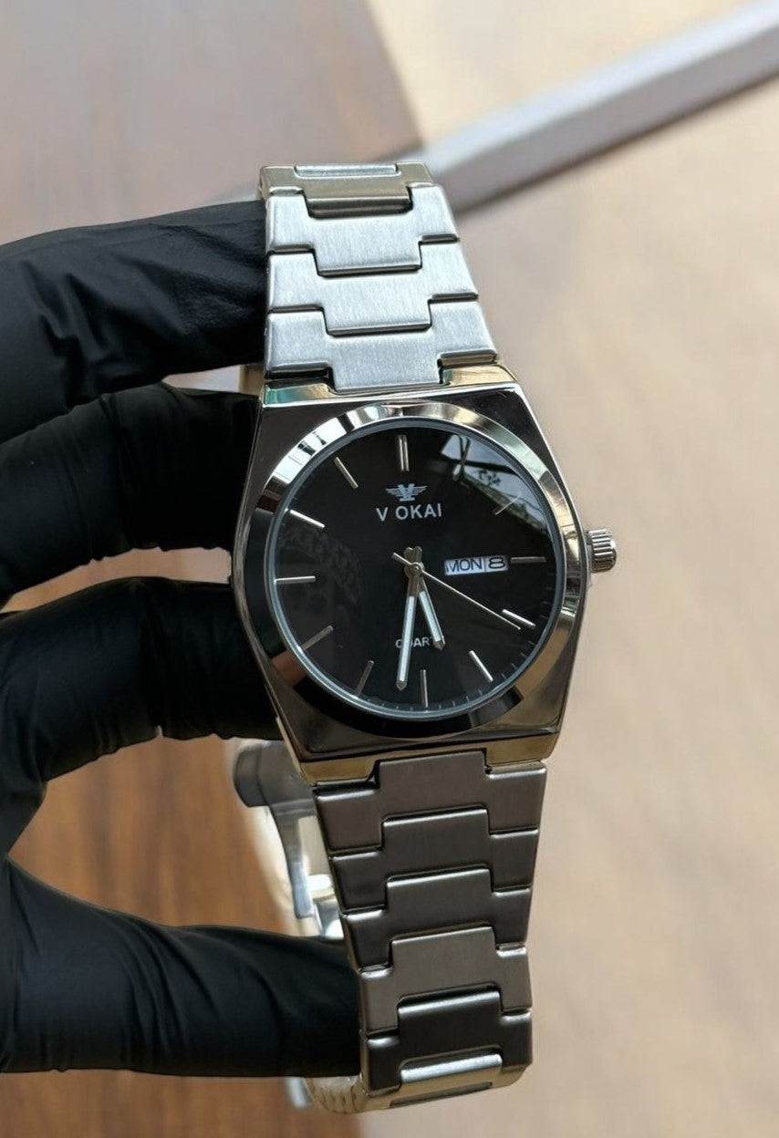 Viokai Elegance Round Watch - Scratch-Resistant Glass