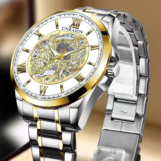 Skeleton Dial Date Luminous Pointer