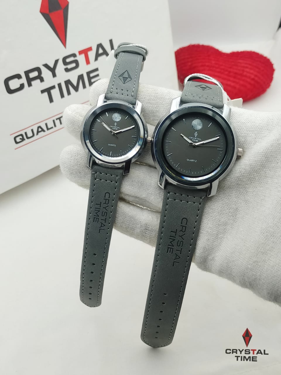 Crystal Time couple watches